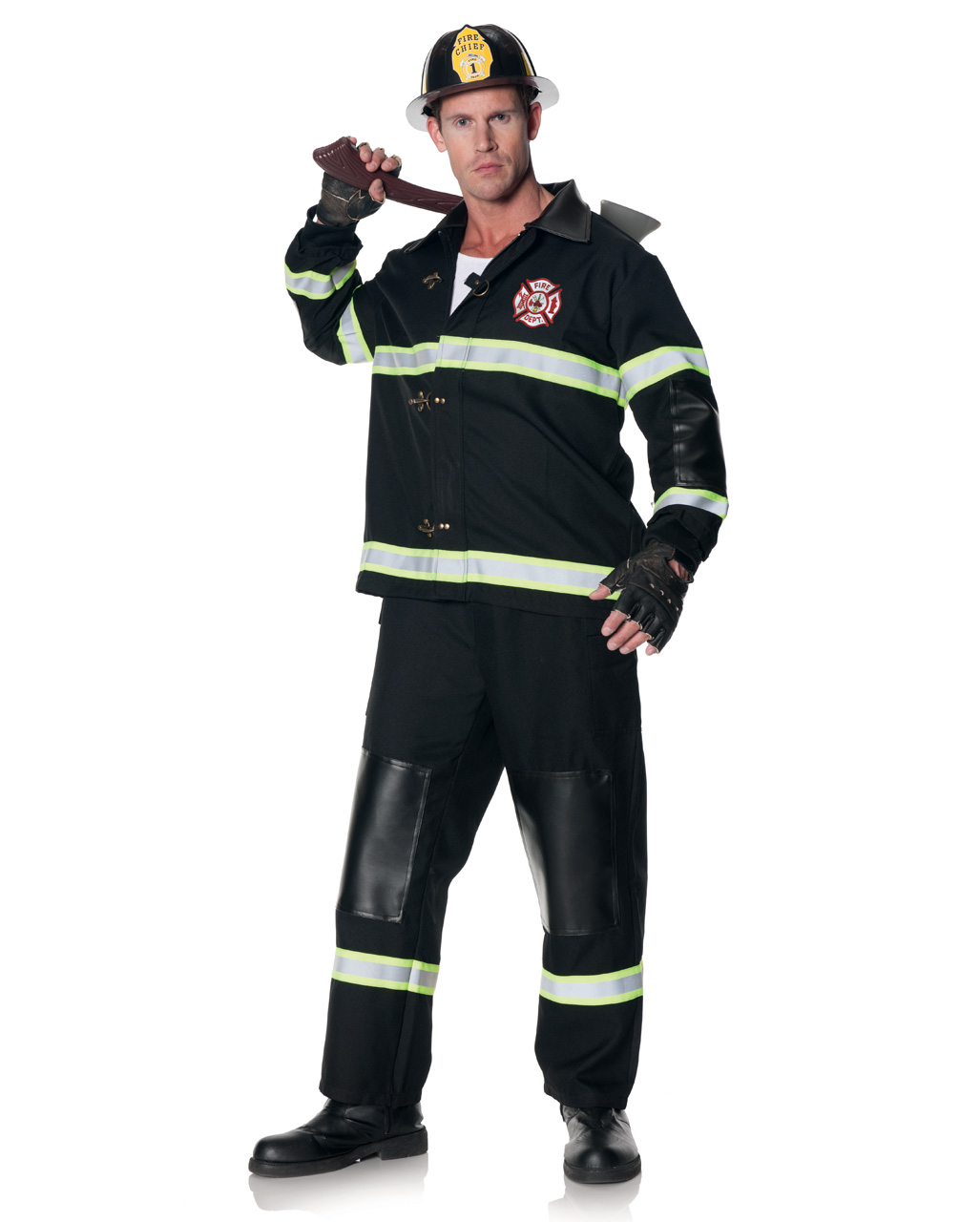 Herren Karneval Fasching Verkleidung K Feuerwehr Mann Uniform Herrenkostüm NEU 