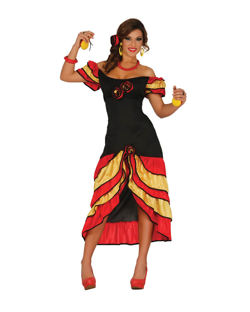 Flamenco Kleid Feria Fastnacht Karneval Hobby & Nachbarschaft Freizeitaktivitäten Freizeit 