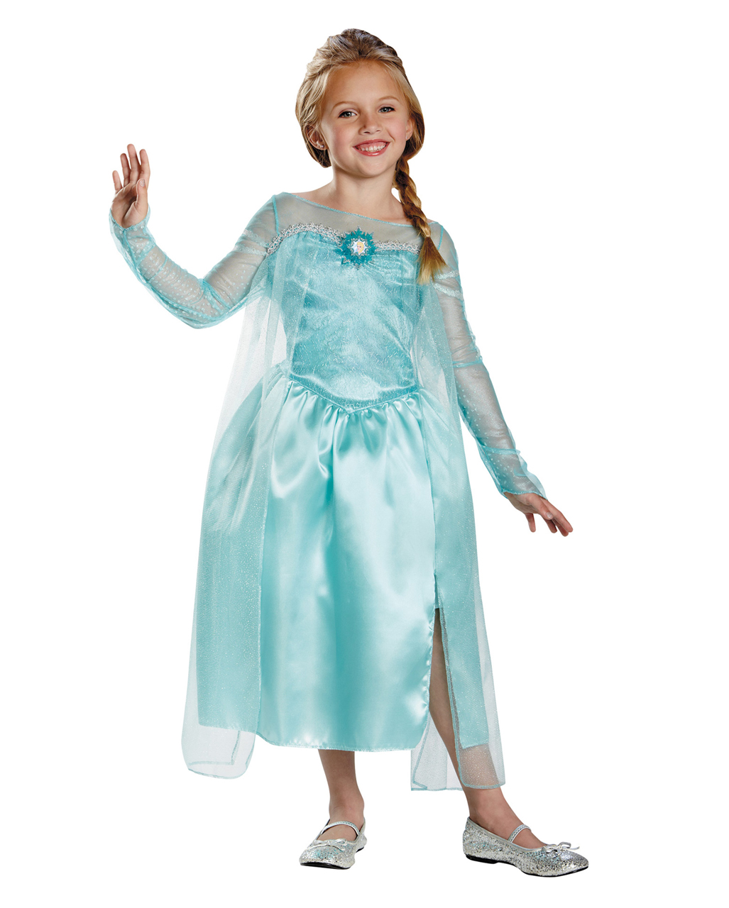 Eiskönigin Kleid Elsa Prinzessin blau Kinder-Kostüm Königinnenkostüm UK Mädchen 