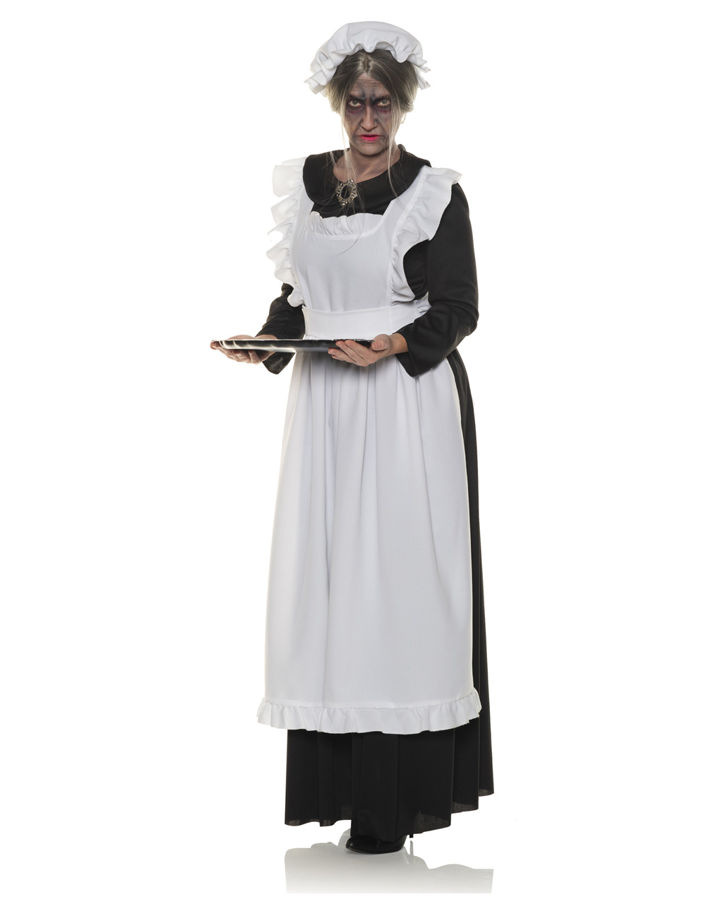 Damen Dienstmädchen Cosplay Outfit Maid Kleid Uniform Karneval Halloween Kostüm 