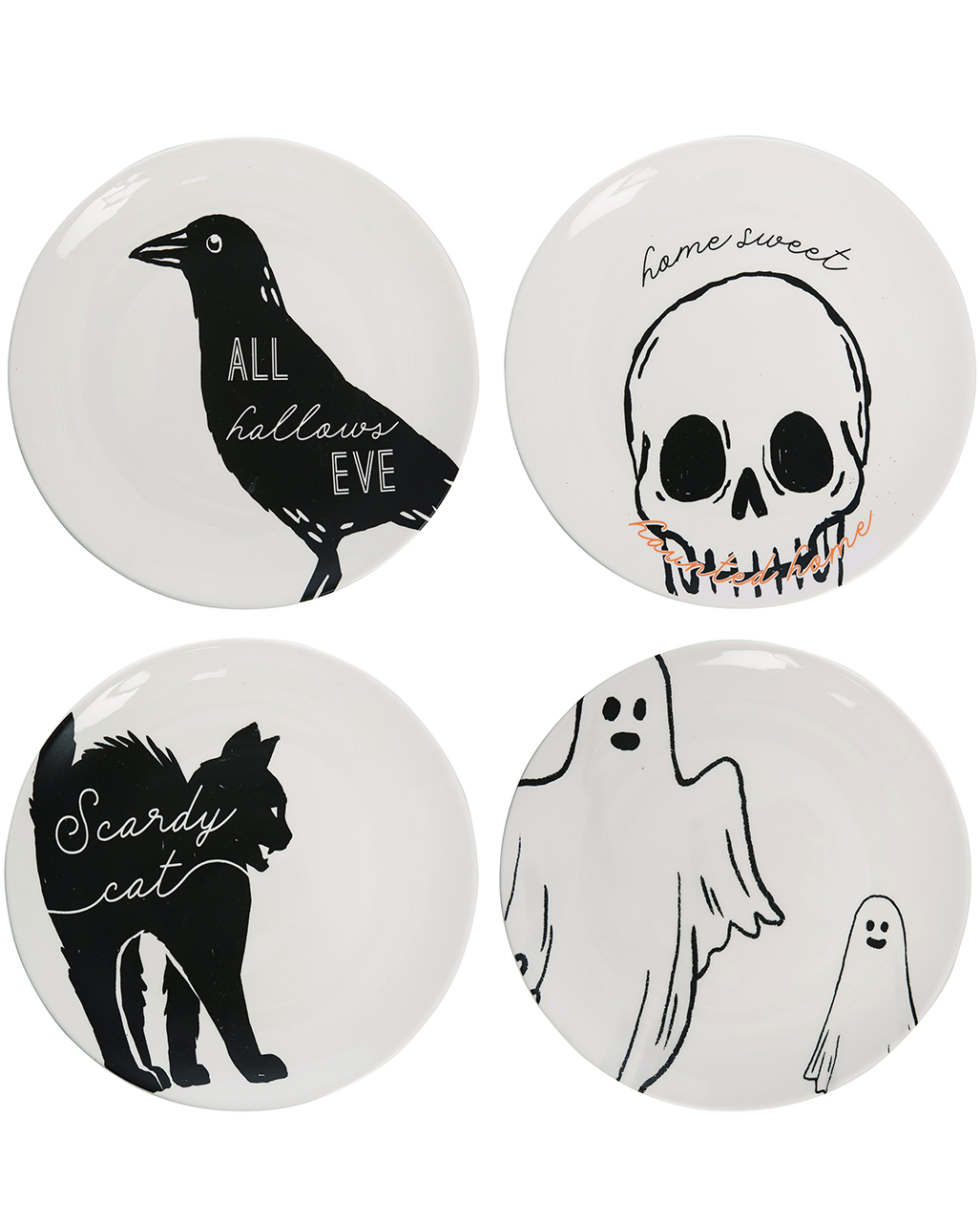 Halloween plate clearance set