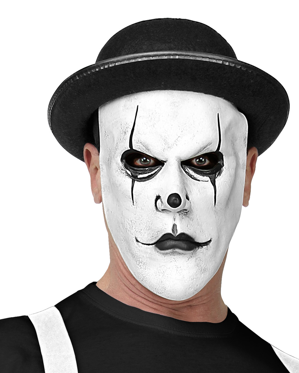 Maske Vendetta Totenkopf Pantomime Clown Karneval Fasching Halloween Erwachsene 