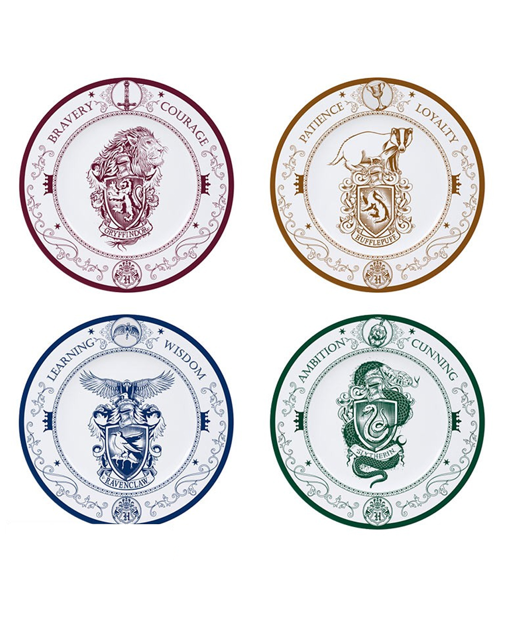 Harry Potter Hogwarts Houses Plate Set order