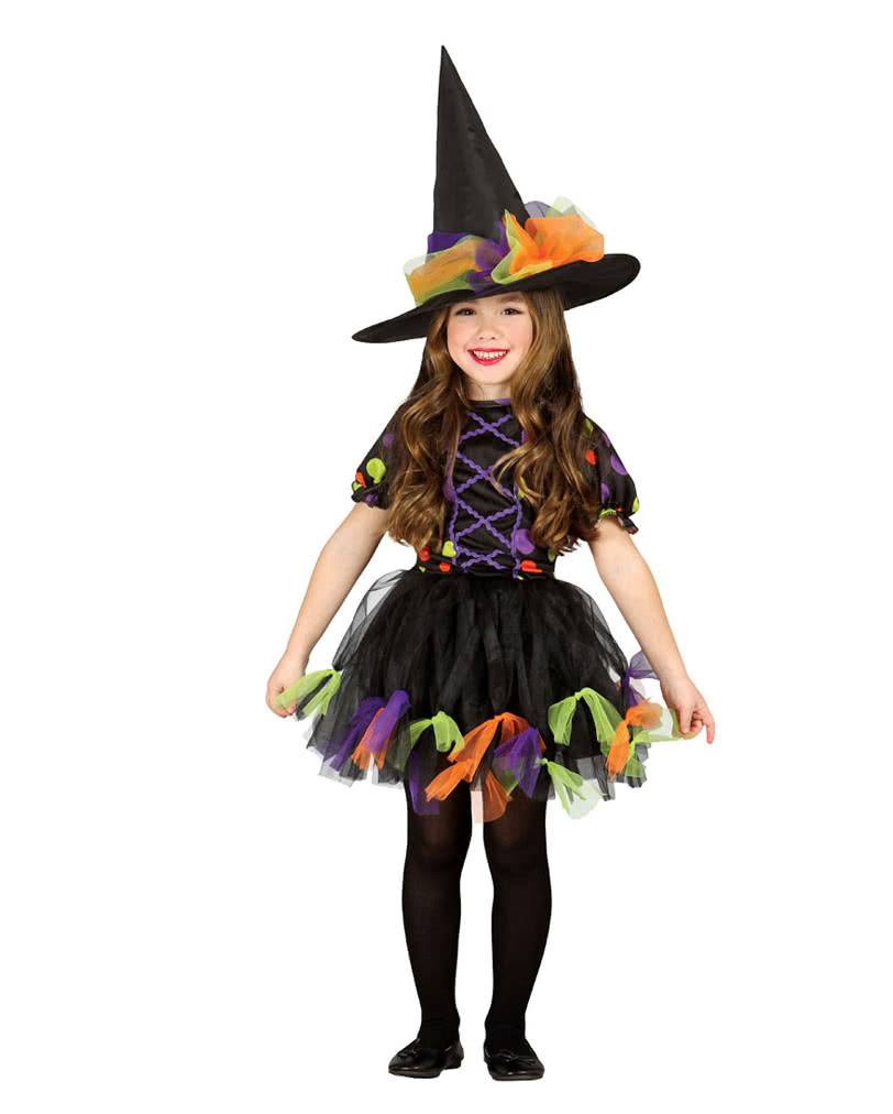 Hexe Hexenkostüm Hexen Mädchen Kostüm Kinderkostüm Kinder Halloween Karneval 