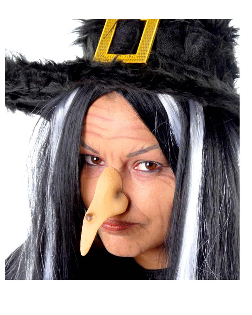Hexennase Hexe Nase schwarze Fingernägel Horror Zubehör Halloween Karneval