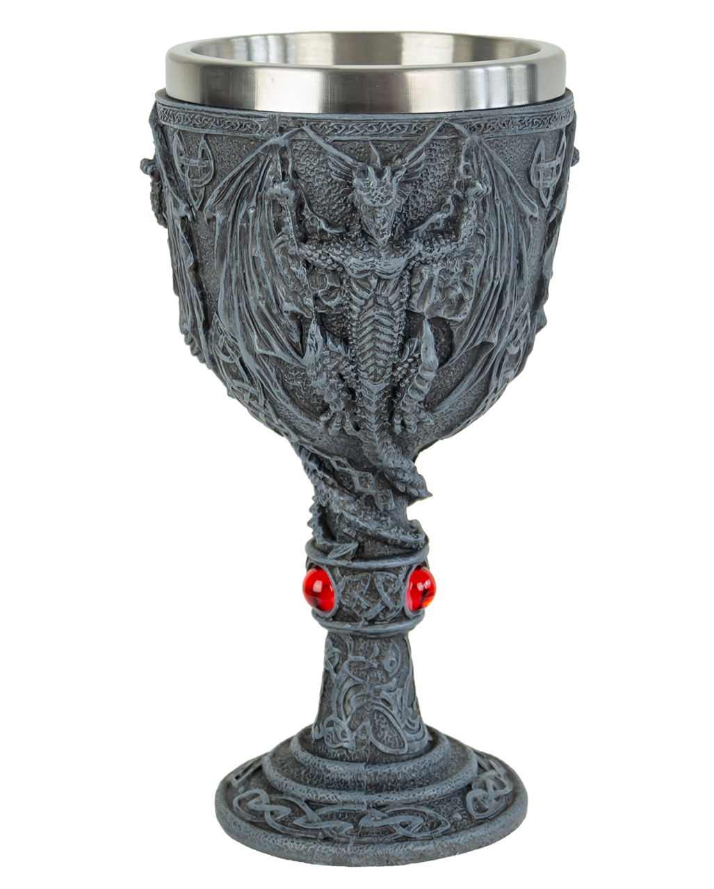 Dragon Chalice Wine Cup - Stainless Steel & Resin Medieval Goblet, 117ml Capacity, Fantasy Drinking Cup 7 thumbnail image