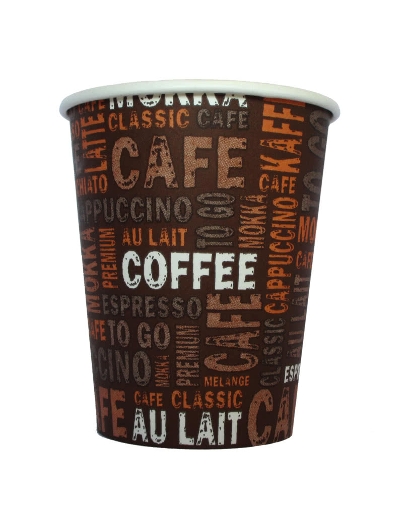 50 St. cardboard coffee mug 200ml | 50 beverage disposable cups ...