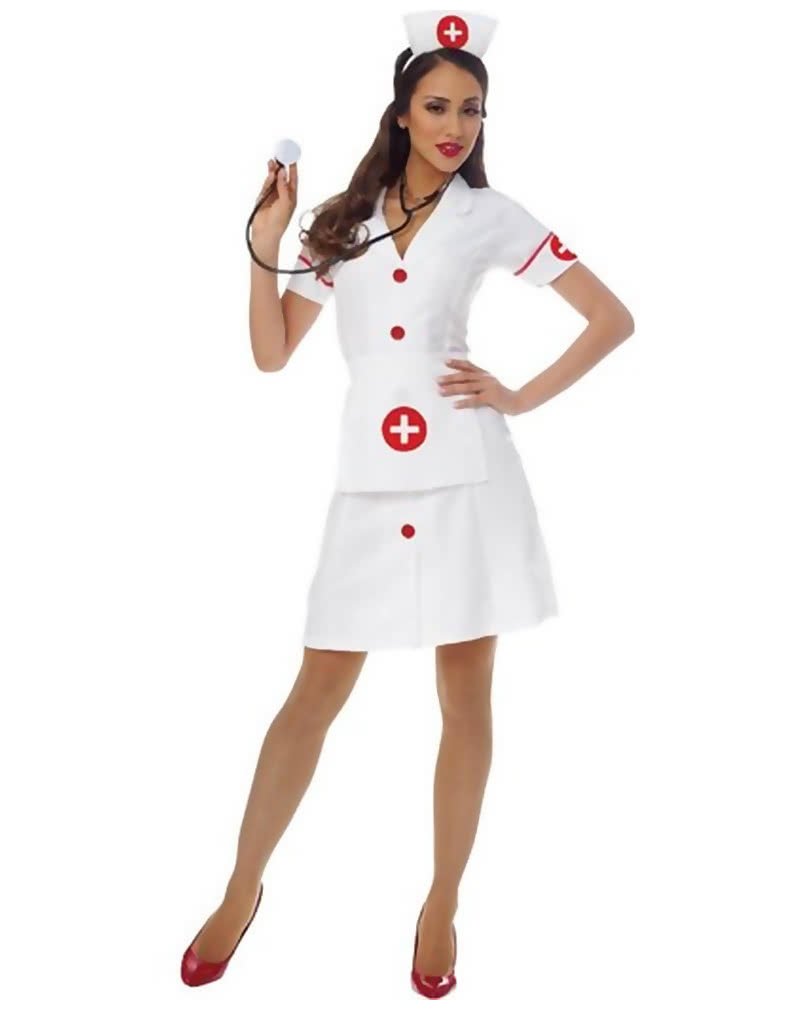 Zombie Krankenschwester Kostüm Set Damen - Horror Nurse Mit Zubehör