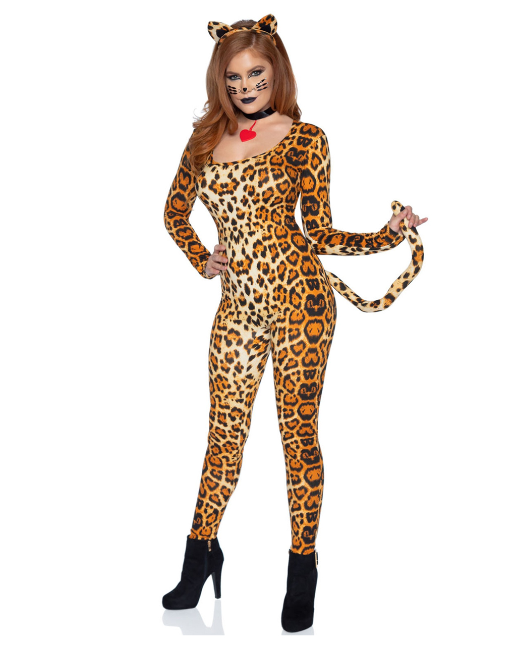 Leoparden Jumpsuit Kostüm