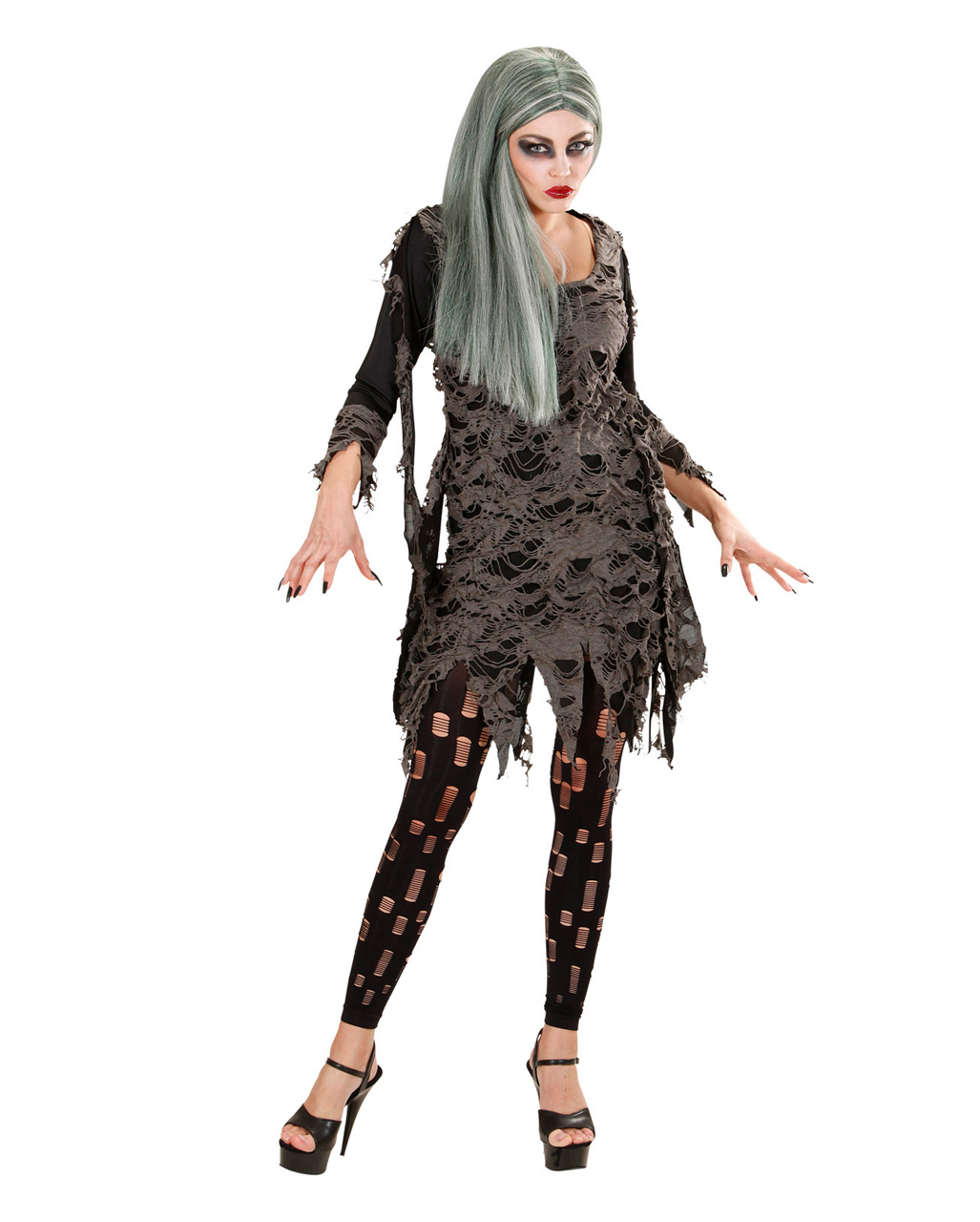 Rockabilly Zombie Girl Costume 