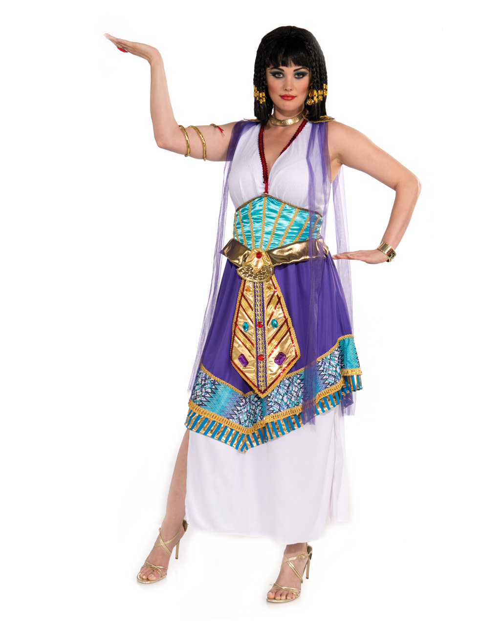 Ägypterin Kostüm Mädchen Pharaonin Faschingskostüm Ägyptische Königin Cleopatra 