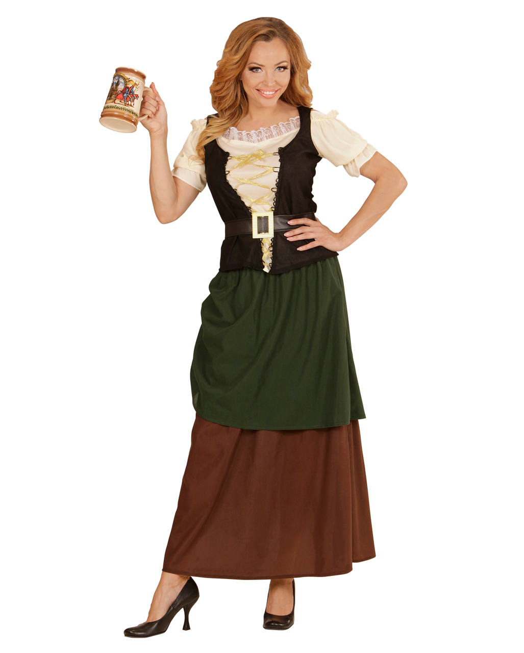 Mittelalter Damen Kostüm Magd Karneval Fasching Larp Orl 
