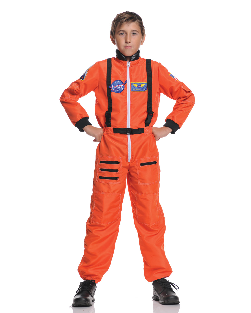 ASTRONAUT Raumfahrer Gr weiß Space Overall Karneval #1100 140 Kinder Kostüm 