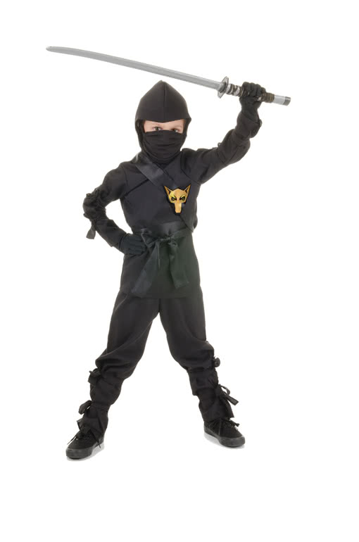Rub Ninja Krieger Kinder Kostüm zu Karneval Fasching 