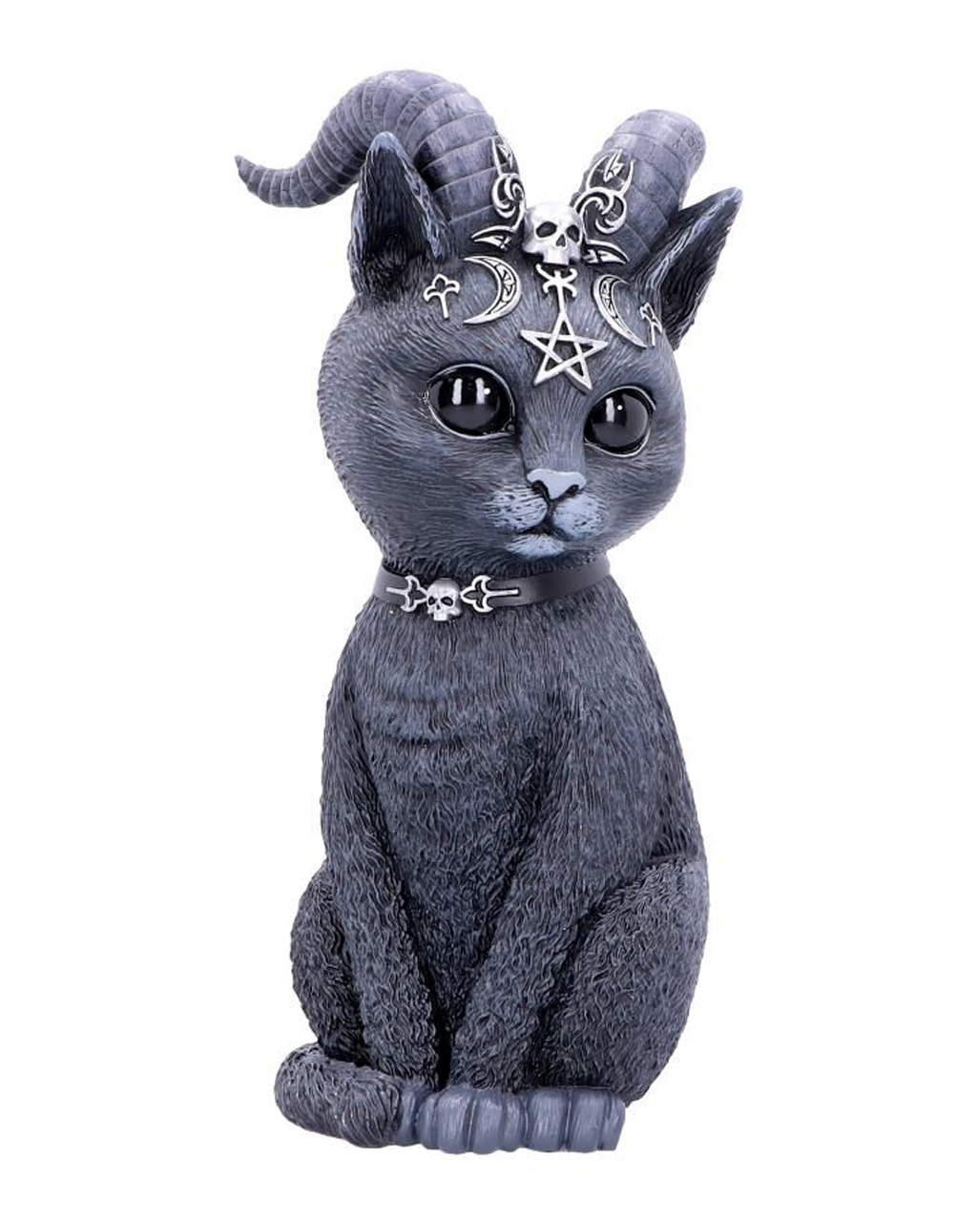 | Mystische Ziegenhörner Universe mit Karneval ▷ 26,5cm Katzenfigur