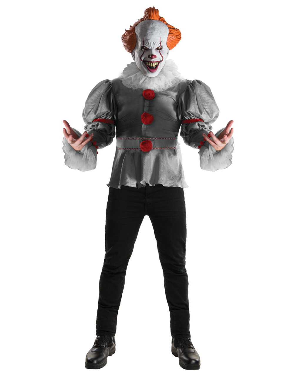 Karneval Stephen Kings Horror Clown Zombie Maske Fasching Cosplay Party Kostüm