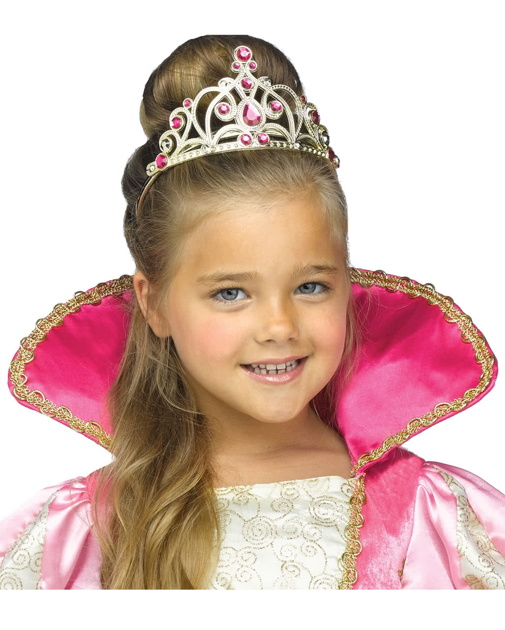 Prinzessin Kostüm Zubehör Diadem Krone Tiara Blume Karneval SMI 