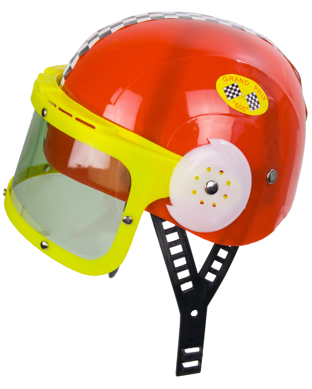 Formel 1-Helm für Kinder Accessoire rot-grün , günstige Faschings  Accessoires & Zubehör bei Karneval Megastore