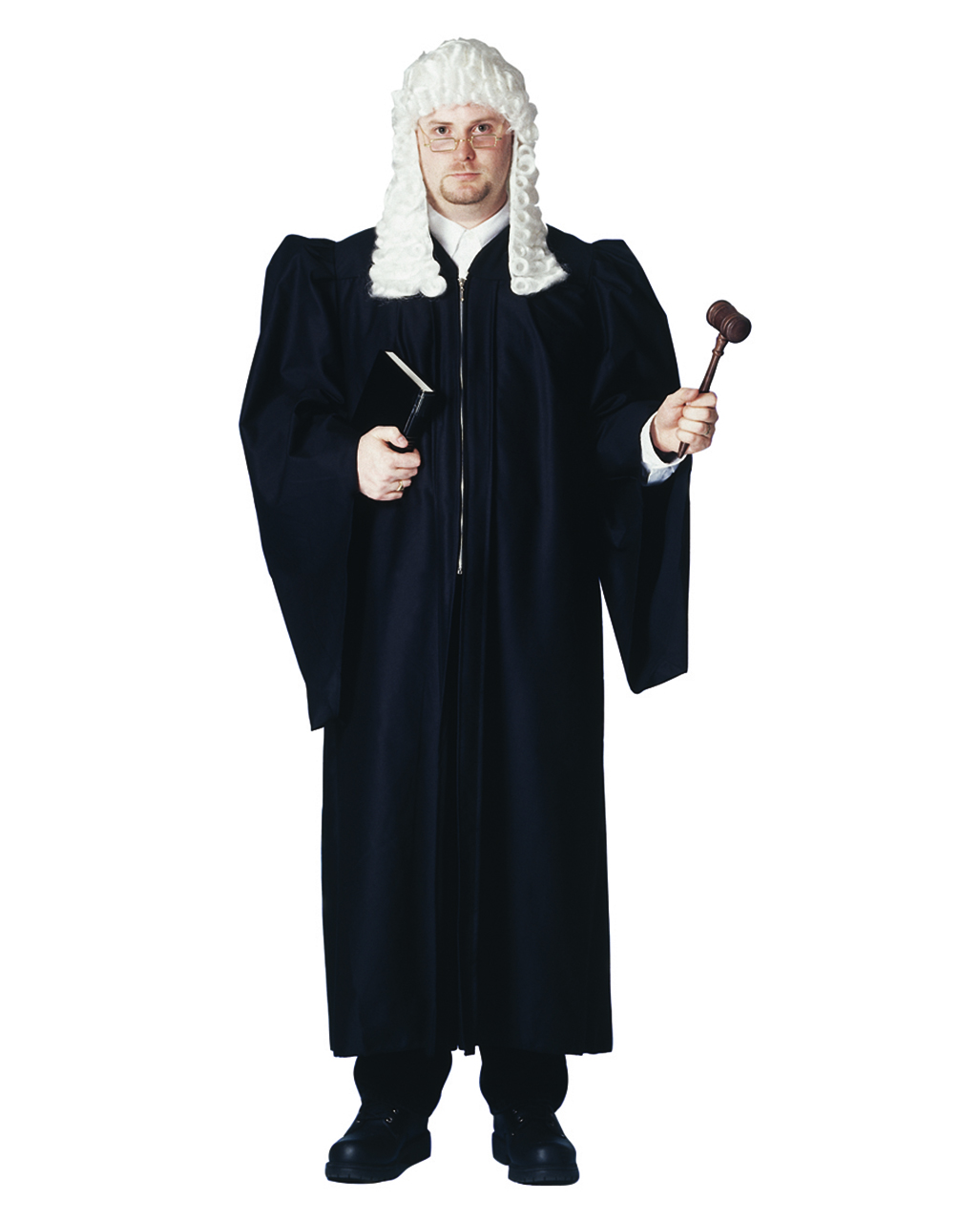 PERUCKE Rechtsanwalt Karneval-Abendkleid Richter am Obersten Gericht KOSTÜM 
