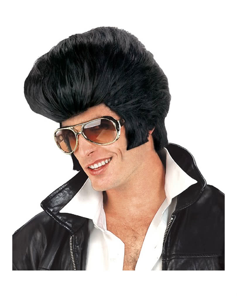 Herren Perücke Elvis zum Rock'n'Roll Kostüm Rockabilly zu Karneval Fasching 