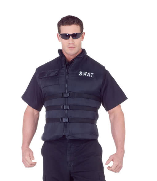 S.W.A.T. Polizei Weste XXL, SEK Polizeiweste als Kostüm