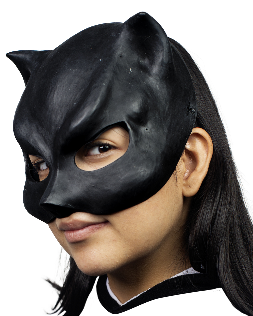 Catwoman Latex half mask for Halloween & Carnival