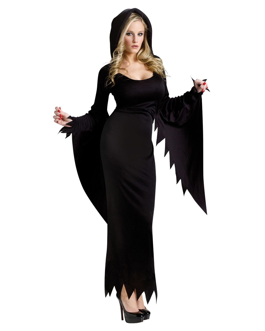 Damen Kostüm schwarze Witwe Halloween Karneval Fasching Rub