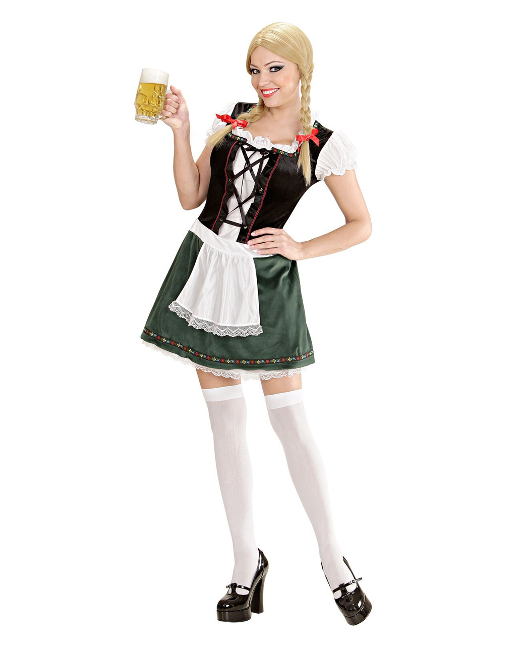 WIL Damen Kostüm langes Dirndl Oktoberfest Karneval Fasching 