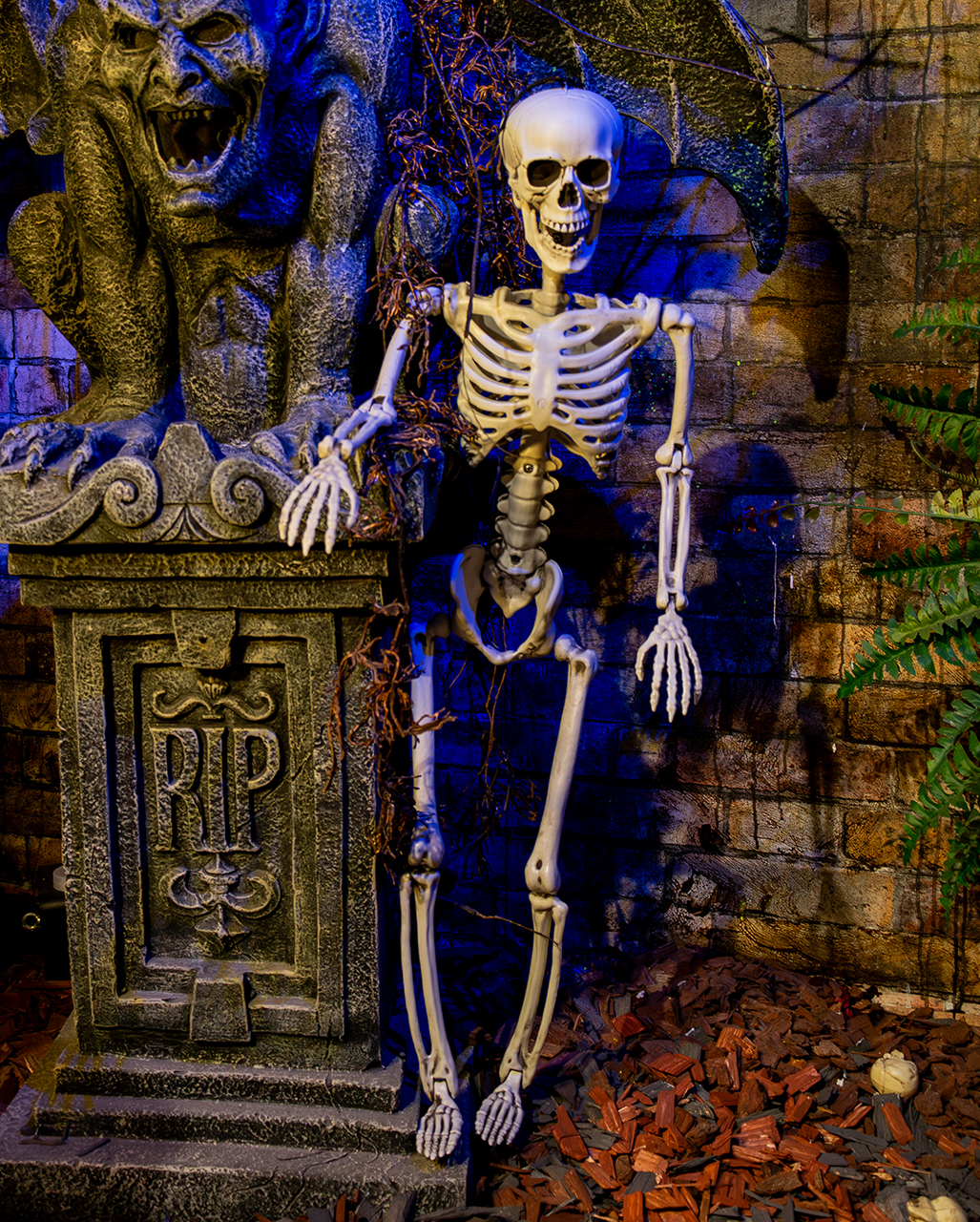 Halloween-Deko-Skelett, ca. 40 cm, Deko 
