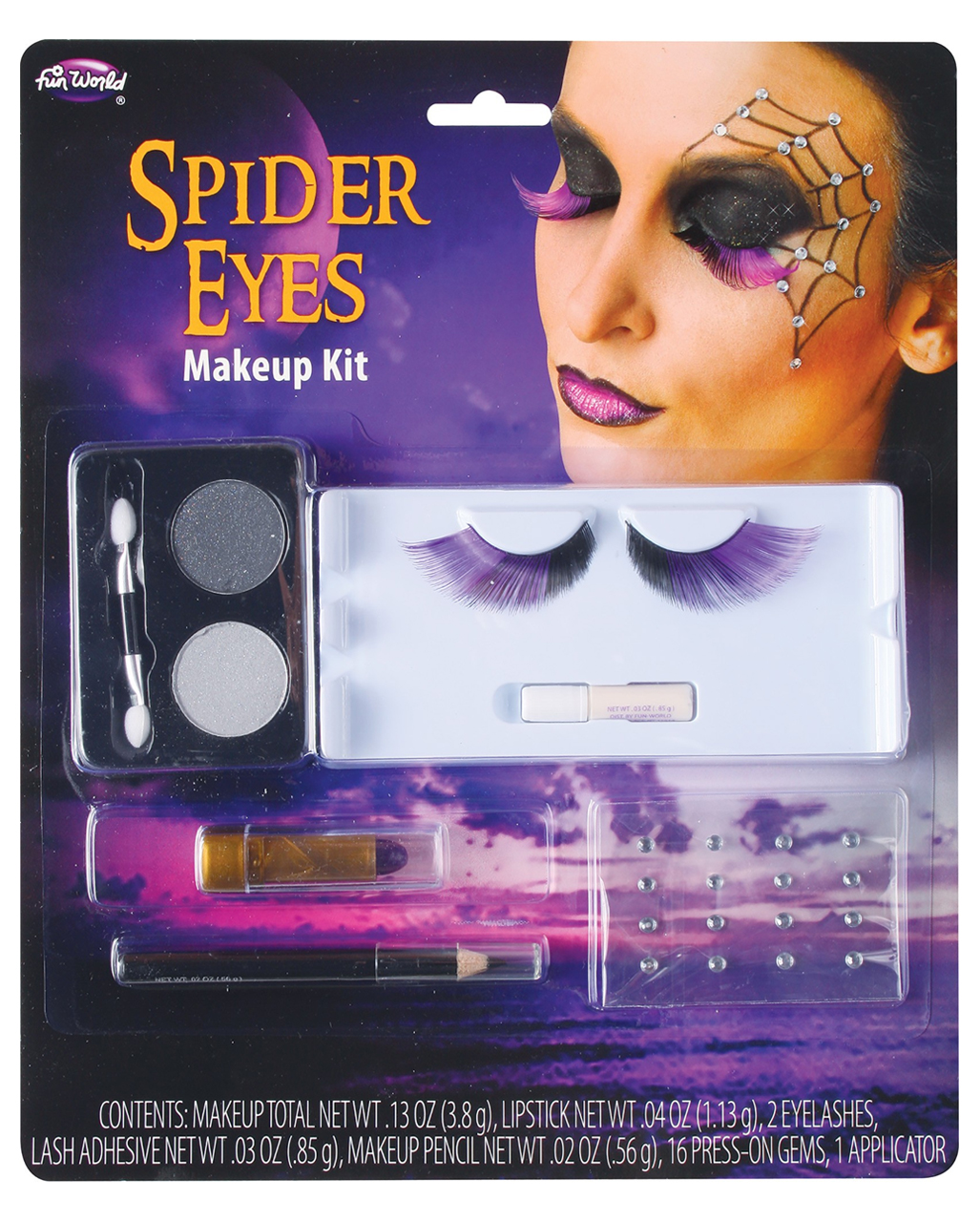 Schminkset Spinnenfrau Augen für Halloween kaufen | Karneval Universe
