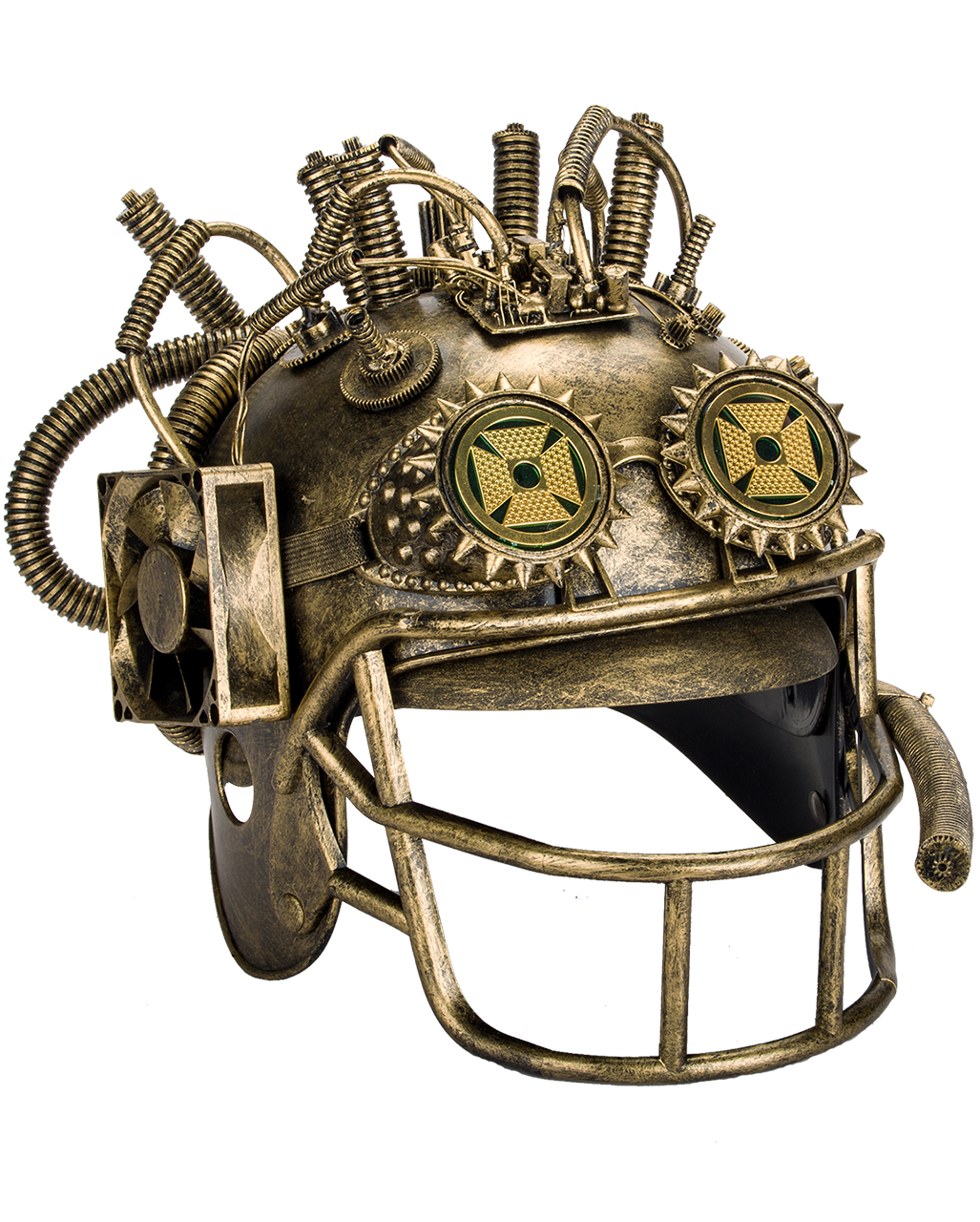 Steampunk Baseball Helmet with open visor | - Karneval Universe