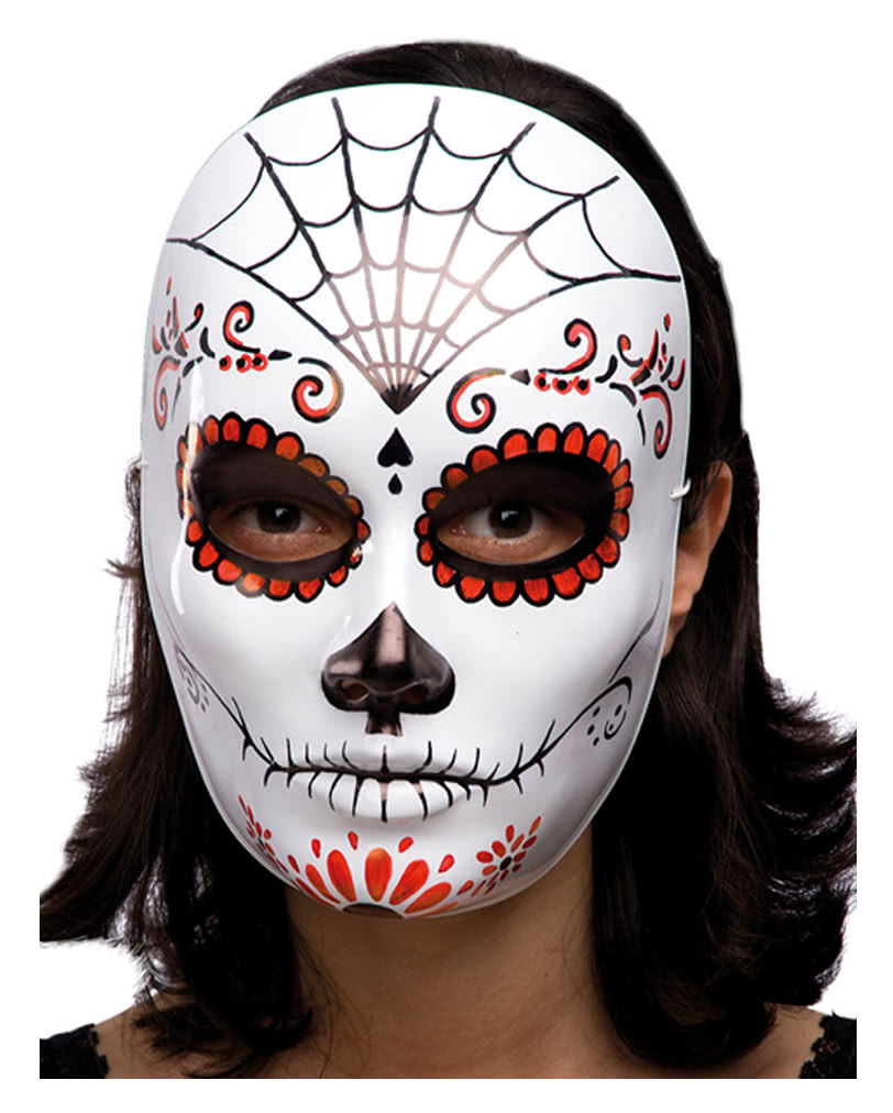 Orl Kostüm Zubehör Halbmaske Maske Day of the Dead Halloween 