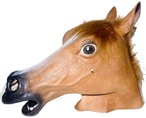 Pferde Maske Pferdemaske Pferdmaske Schimmelmaske Karneval Tiermaske Pferd