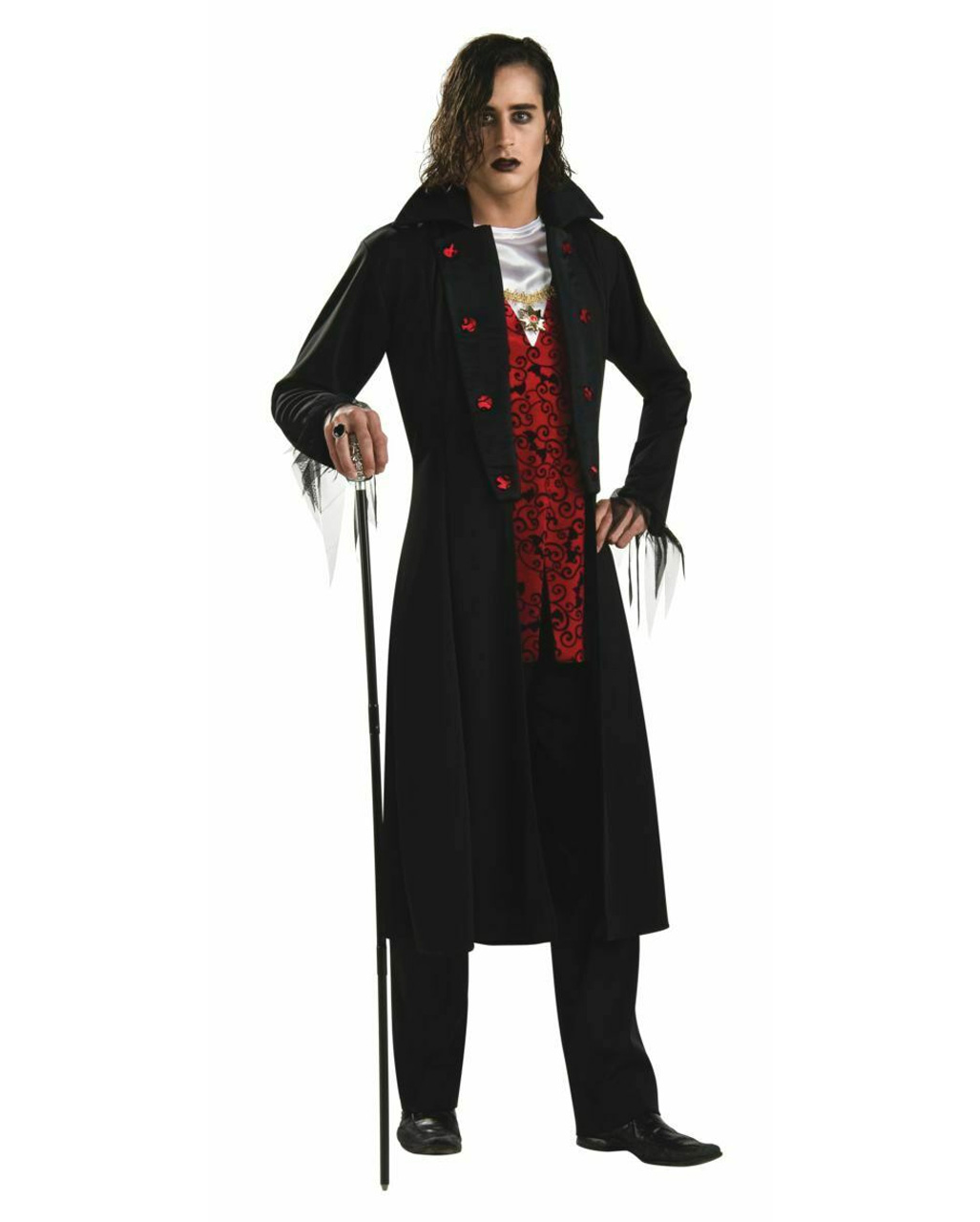 Vampir Gothic Dracula Kostüm Herren Halloween 