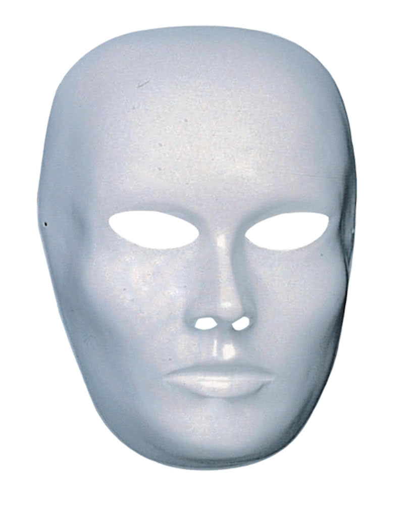 Weiße Maske Gesicht unbemalt ideal zum selbst bemalen Opernmaske Gesichtsmaske 