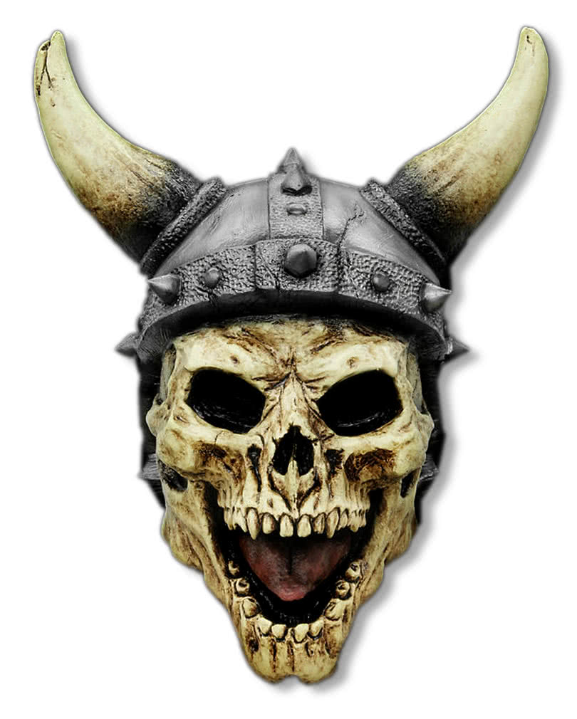 Wikinger-Totenkopf Maske | Totenschädelmaske mit Hörner | Karneval Universe