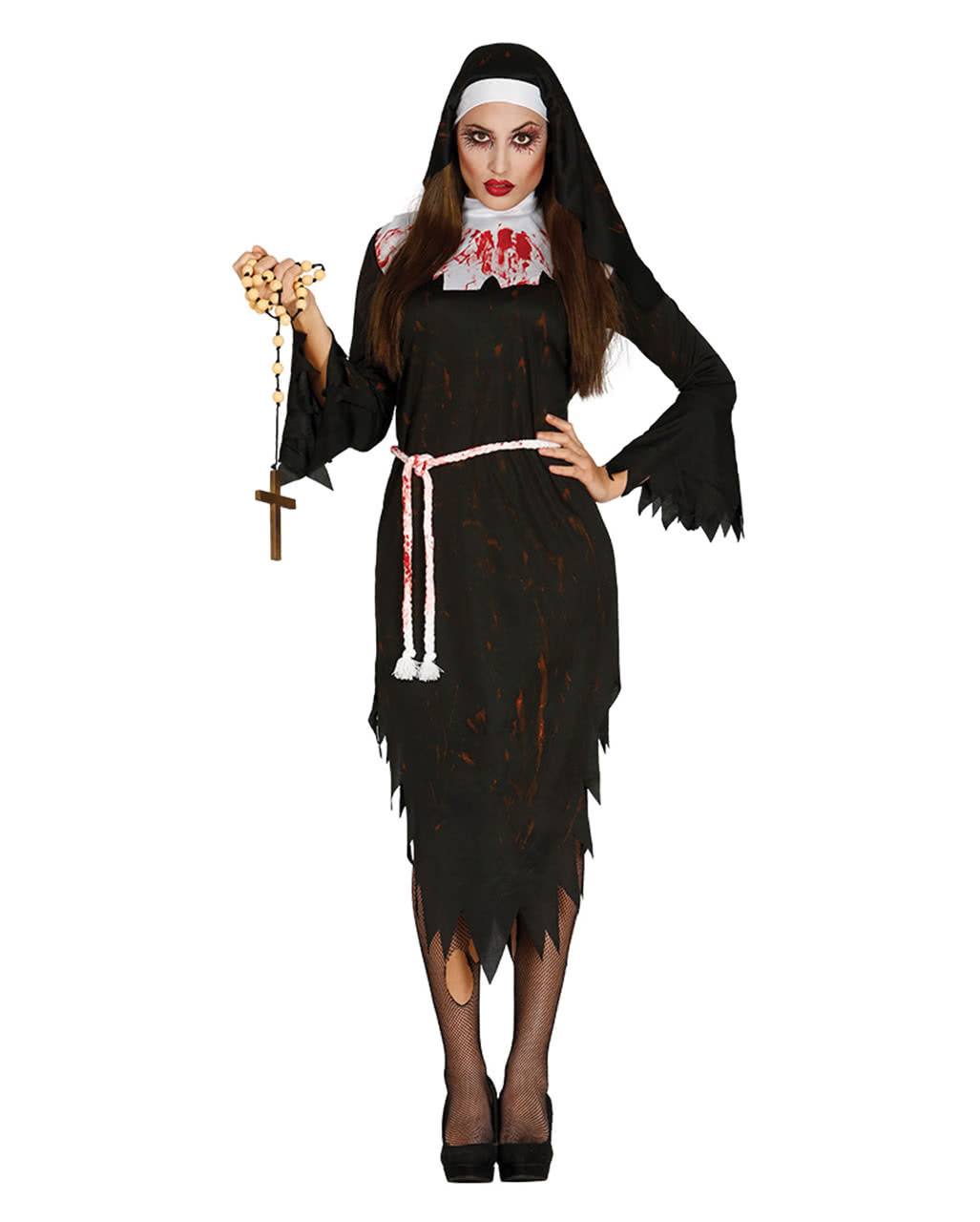 Kostüm Damen Zombie Nonne Schwester Ordensschwester Karneval Fasching Halloween 
