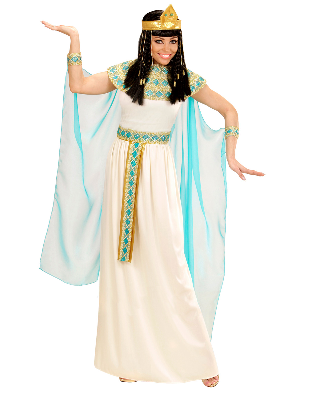 4 Tlg Cleopatra Kostüm Deluxe Für Fasching Karneval Universe