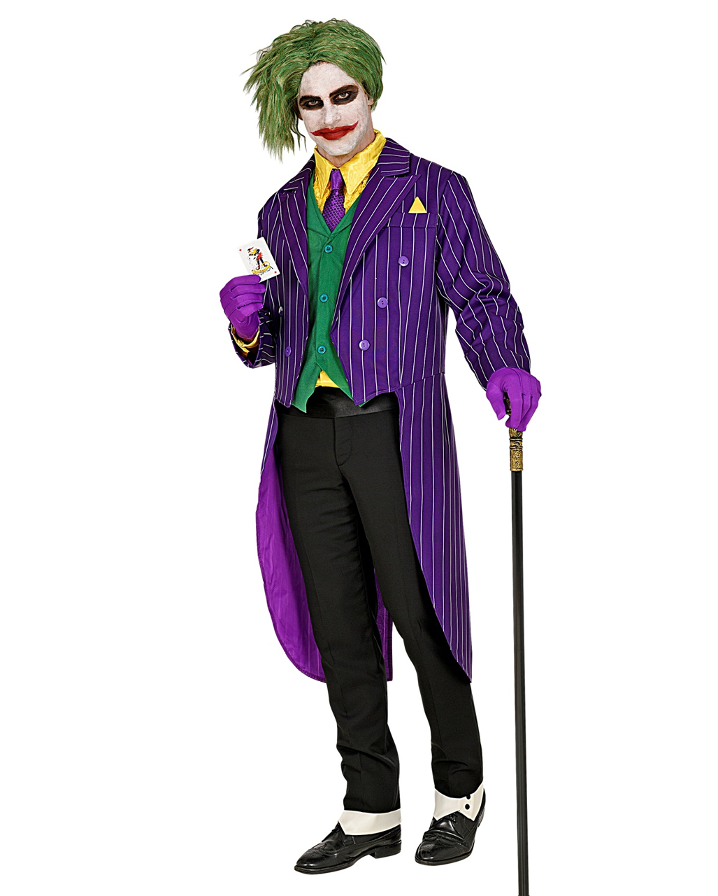 Bösewicht Herrenkostüm The Joker Kostüm Schurke Karnevalskostüm Halloweenkostüm