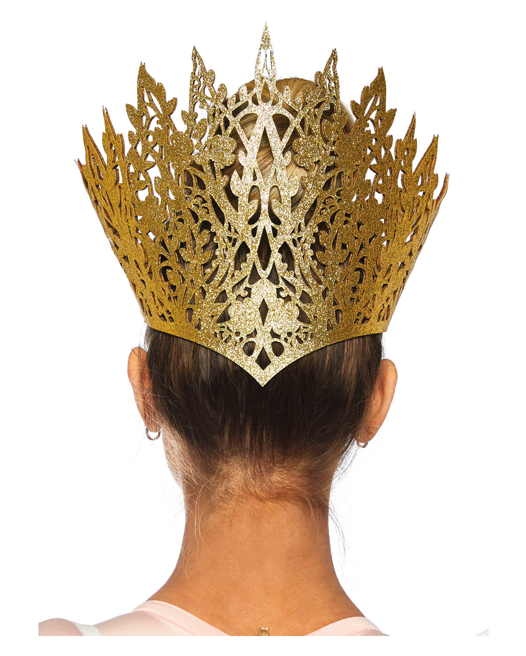 Kostüm Zubehör goldene Krone mit rotem Samt Karneval Fasching FM 