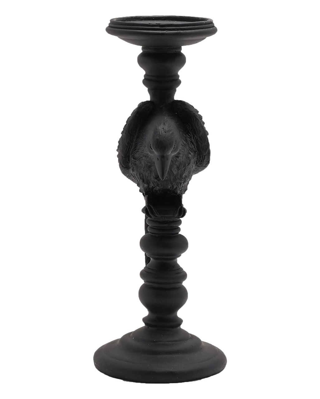 Gothic Candle Holder With Black Crow 29cm buy! Karneval Universe