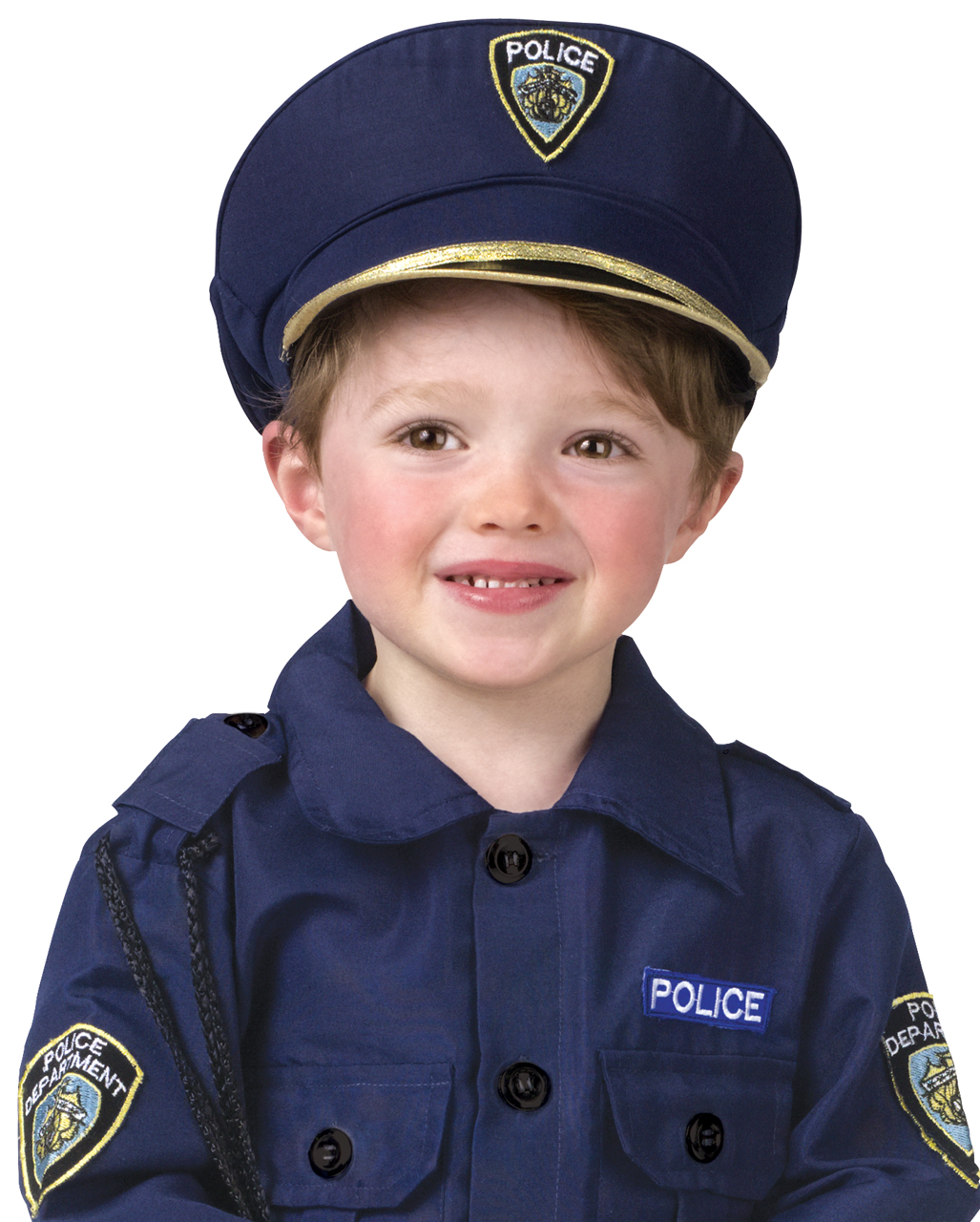 Kids Policeman Costume Hat Boys Police Uniform Childrens Constable Fancy Dress 