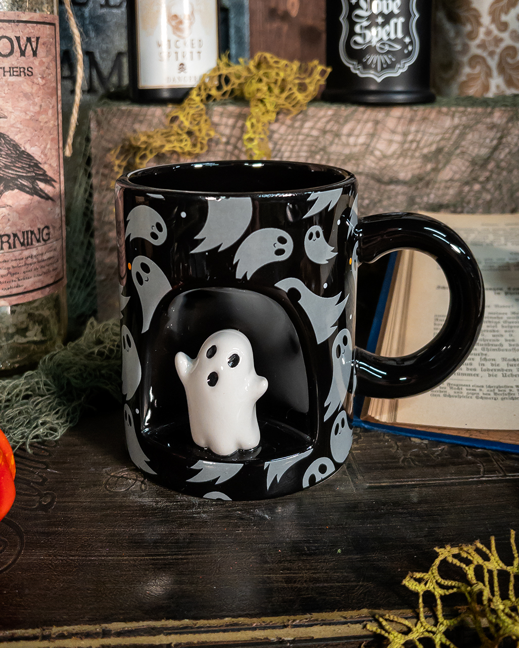 Halloween ceramic mugs with outlet Mini Ghosts