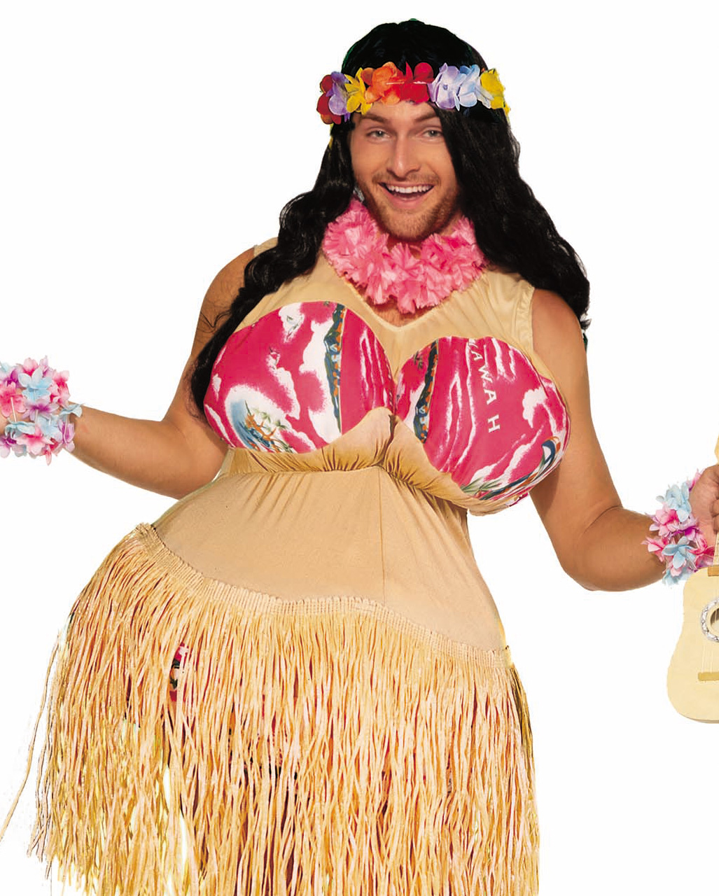 Sexy Hawaiianerin Kostüm Overall Fatsuit Hawaiianische Schönheit