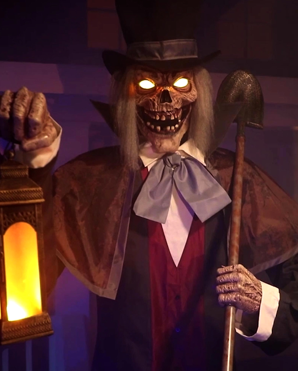 Extra Hoch Zylinder Halloween Undertaker Kostüm Erwachsene Grab Bagger  Spinne 