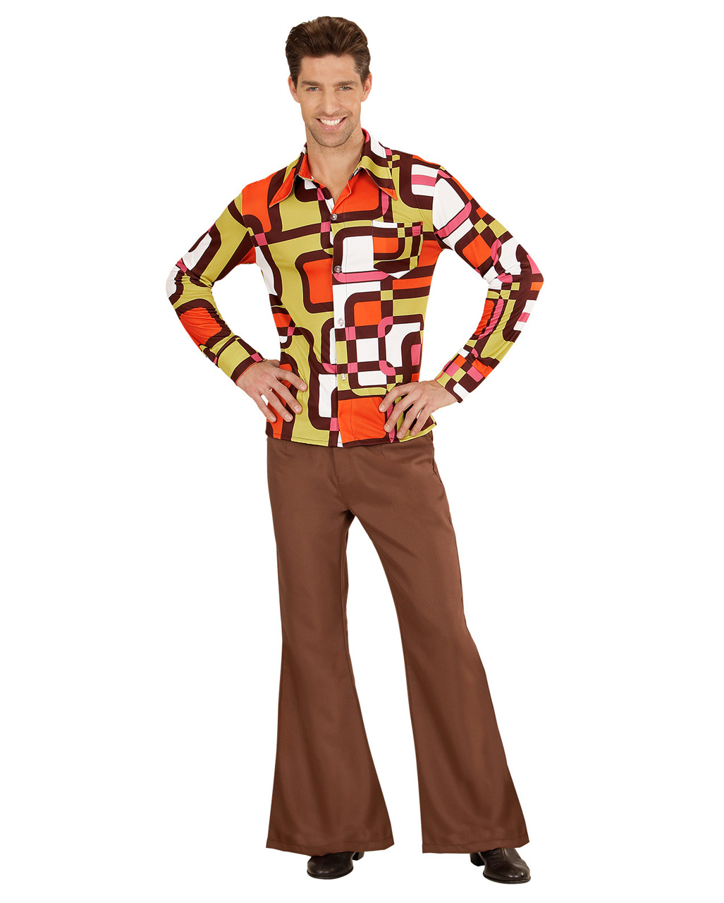 Groovy 70s Shirt Tubes for motto party | - Karneval Universe