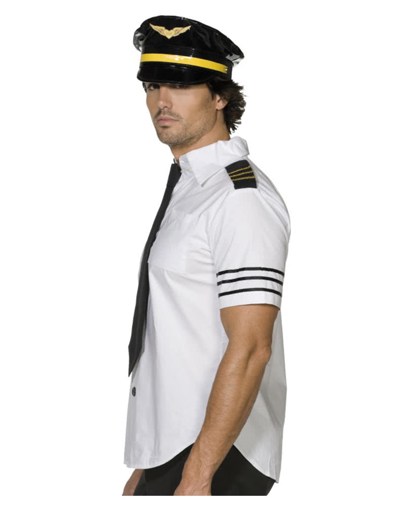 Flugkapitän Herrenkostüm | Praktisches Piloten Kostüm | Karneval Universe