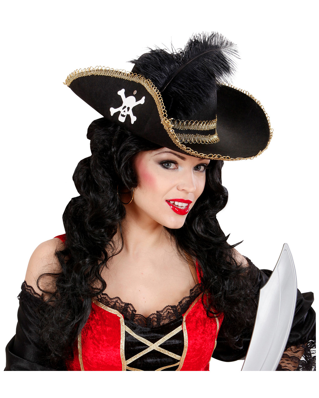 Convient Parfaitement pour Carnaval & soirée Pirates NET TOYS Bague très Tendance tête de Mort avec os Or-Argenté Accessoire Scintillant Unisexe pour Costume de Pirate Skull 