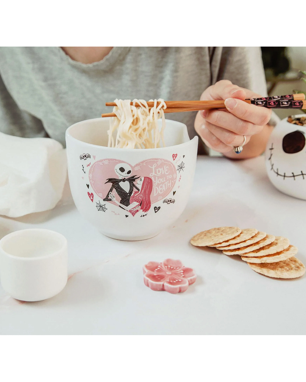 Jack top skellington Mugs, Ramen bowl Set