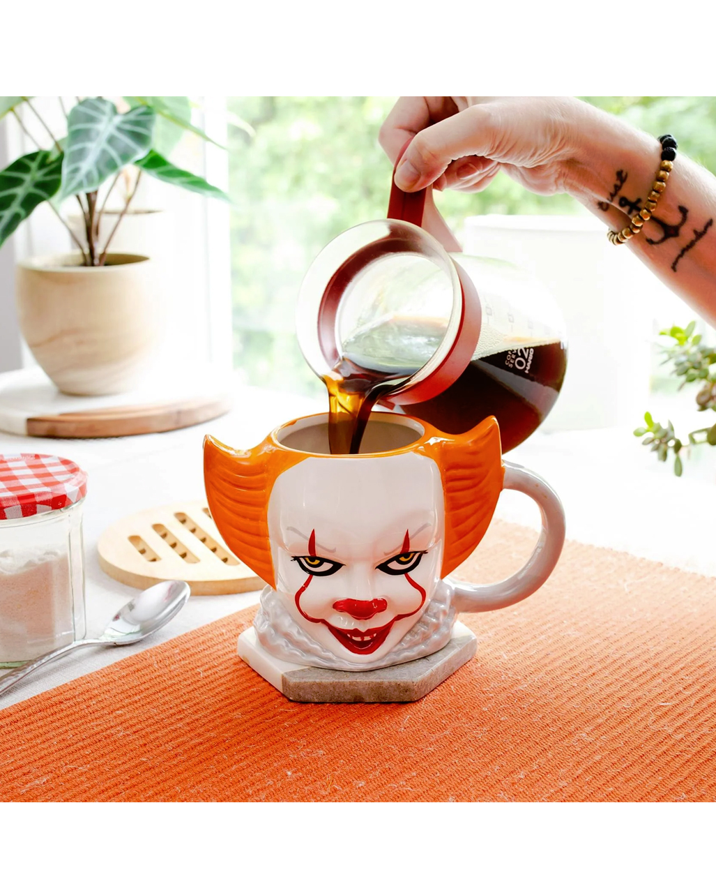 The Losers Klub King Stephen It Pennywise Blanc Tasse De Café Avec Le